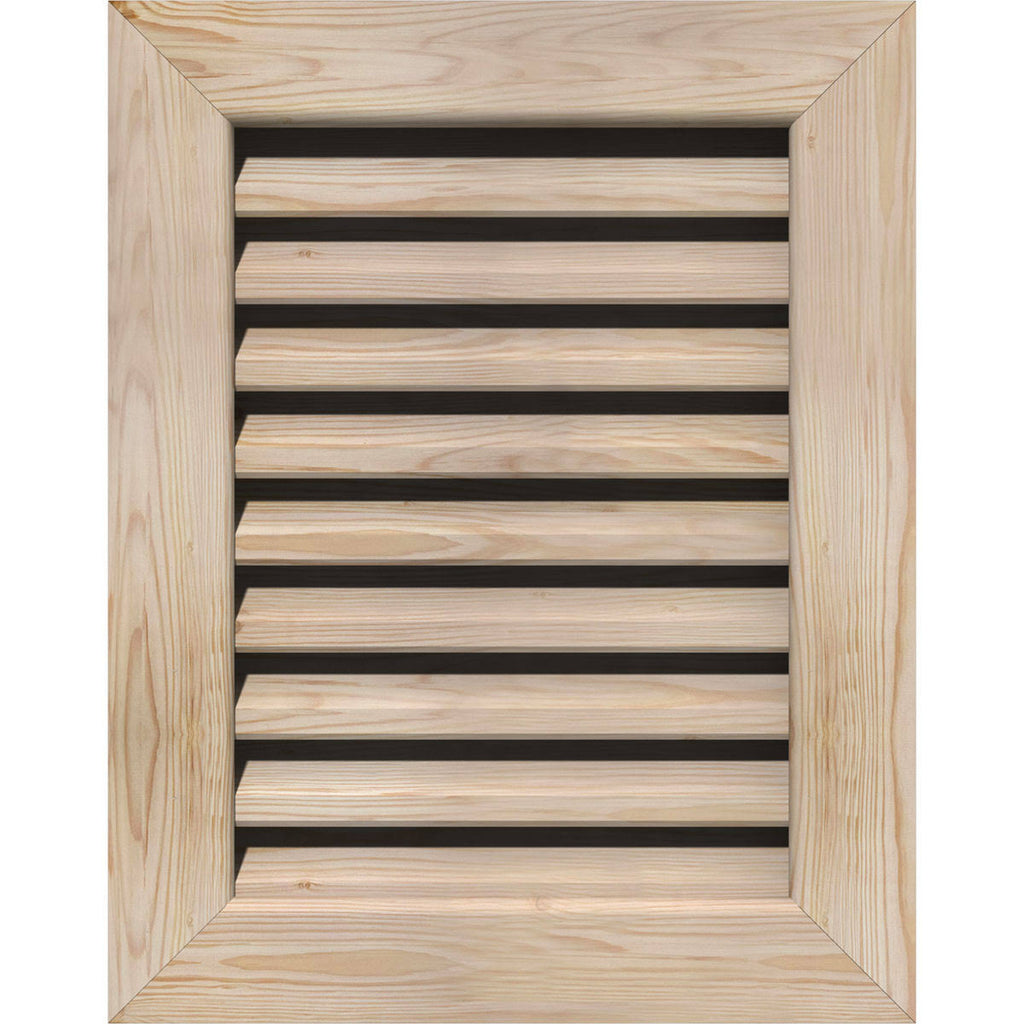 18-in W x 28-in H Vertical Gable Vent Unfinished Smooth Pine C12041
