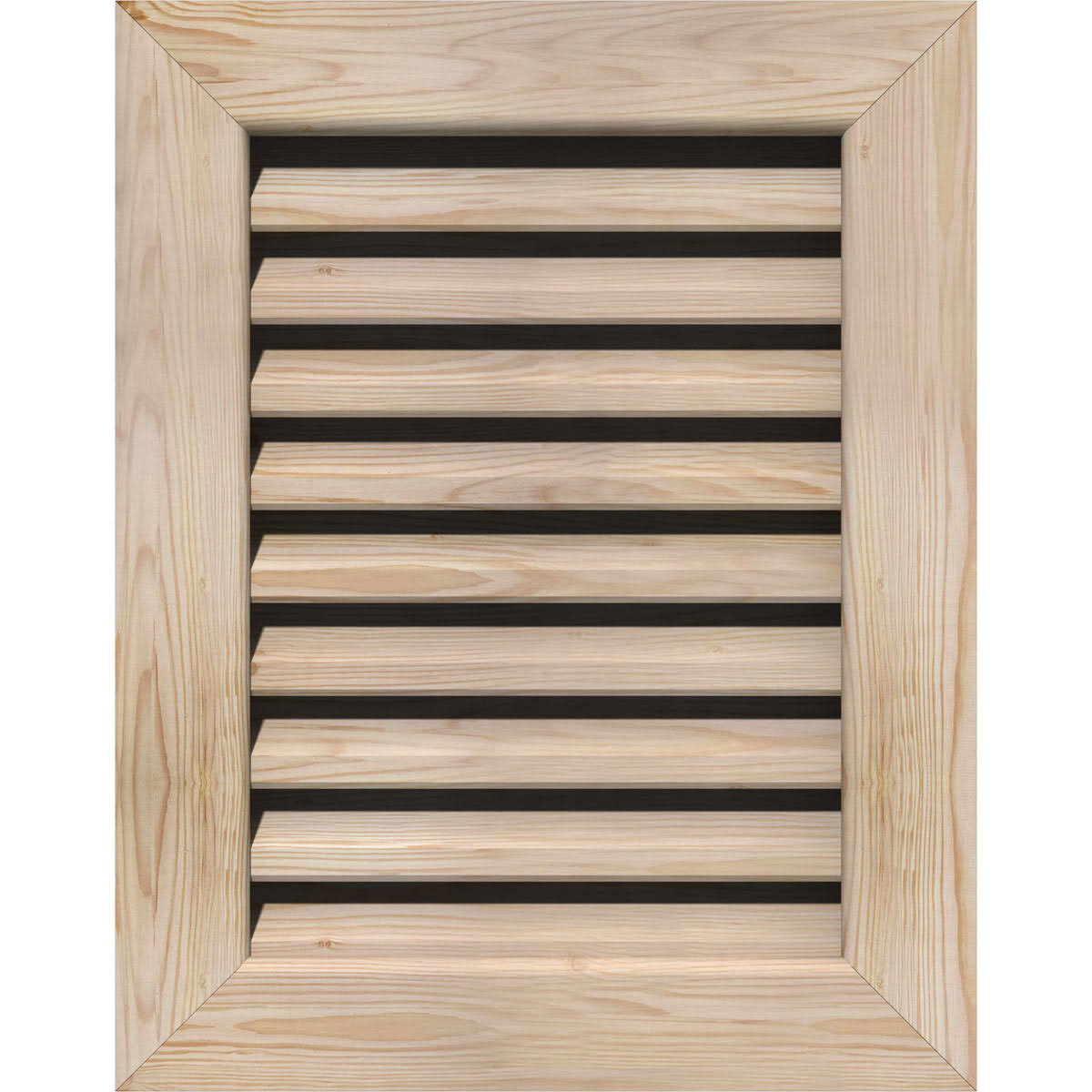 18-in W x 28-in H Vertical Gable Vent Unfinished Smooth Pine C12041