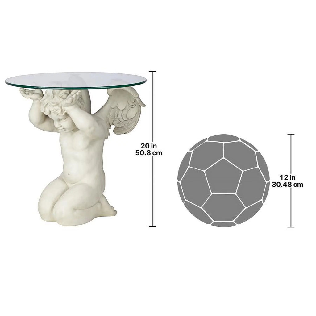 Glass-Topped Sculptural Table G991