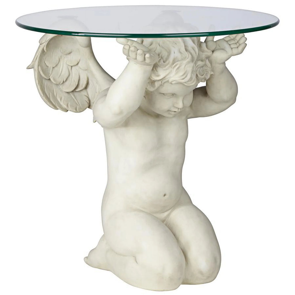 Glass-Topped Sculptural Table G991