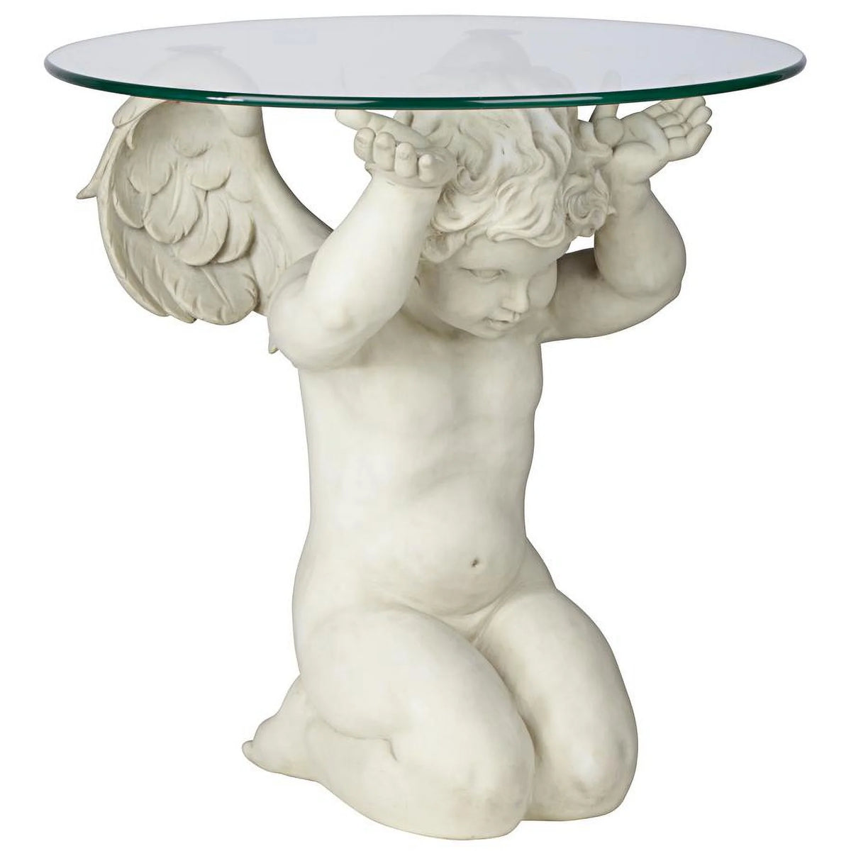 Glass-Topped Sculptural Table G991
