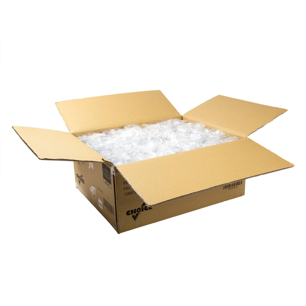 Clear Pet Lids with Straw Slots, Case of 1,000 D67465