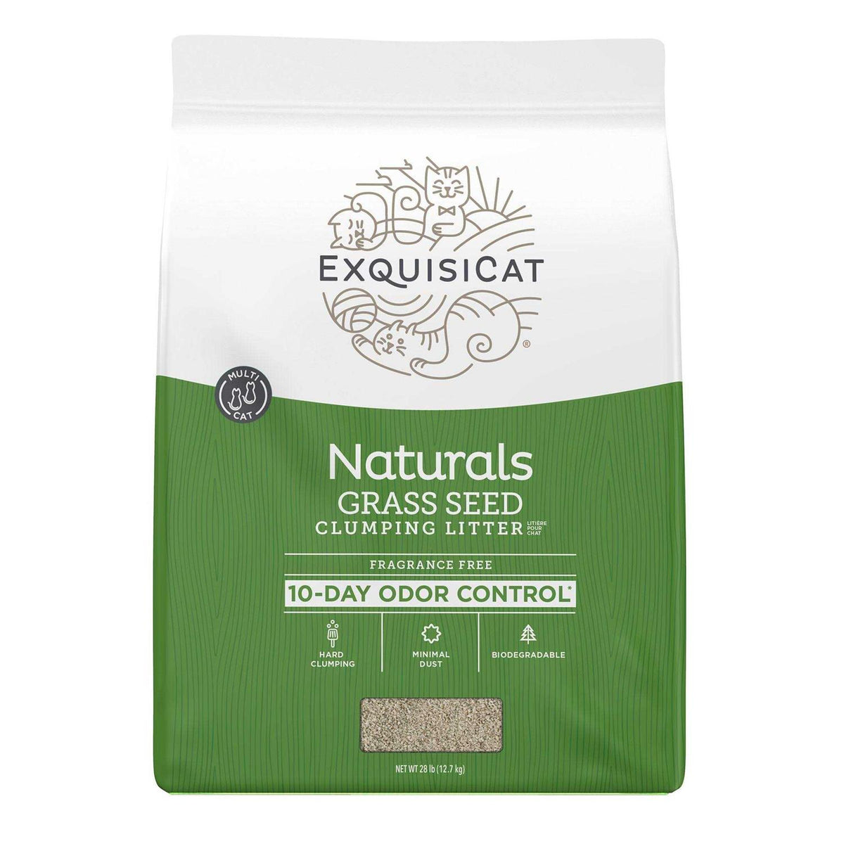 Natural Clumping Grass Seed Cat Litter P82062