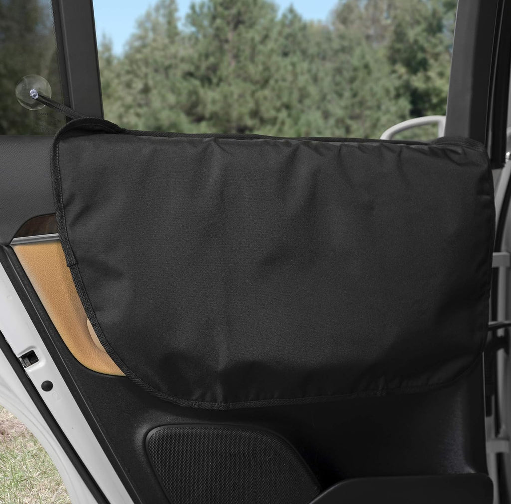 Velvet Car Door Protector, Washable Waterproof, Set of 2 London Grey N439397