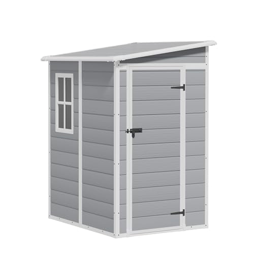 5' x 4' Resin Weather Resistant Outdoor Storage Shed with Floor B3269