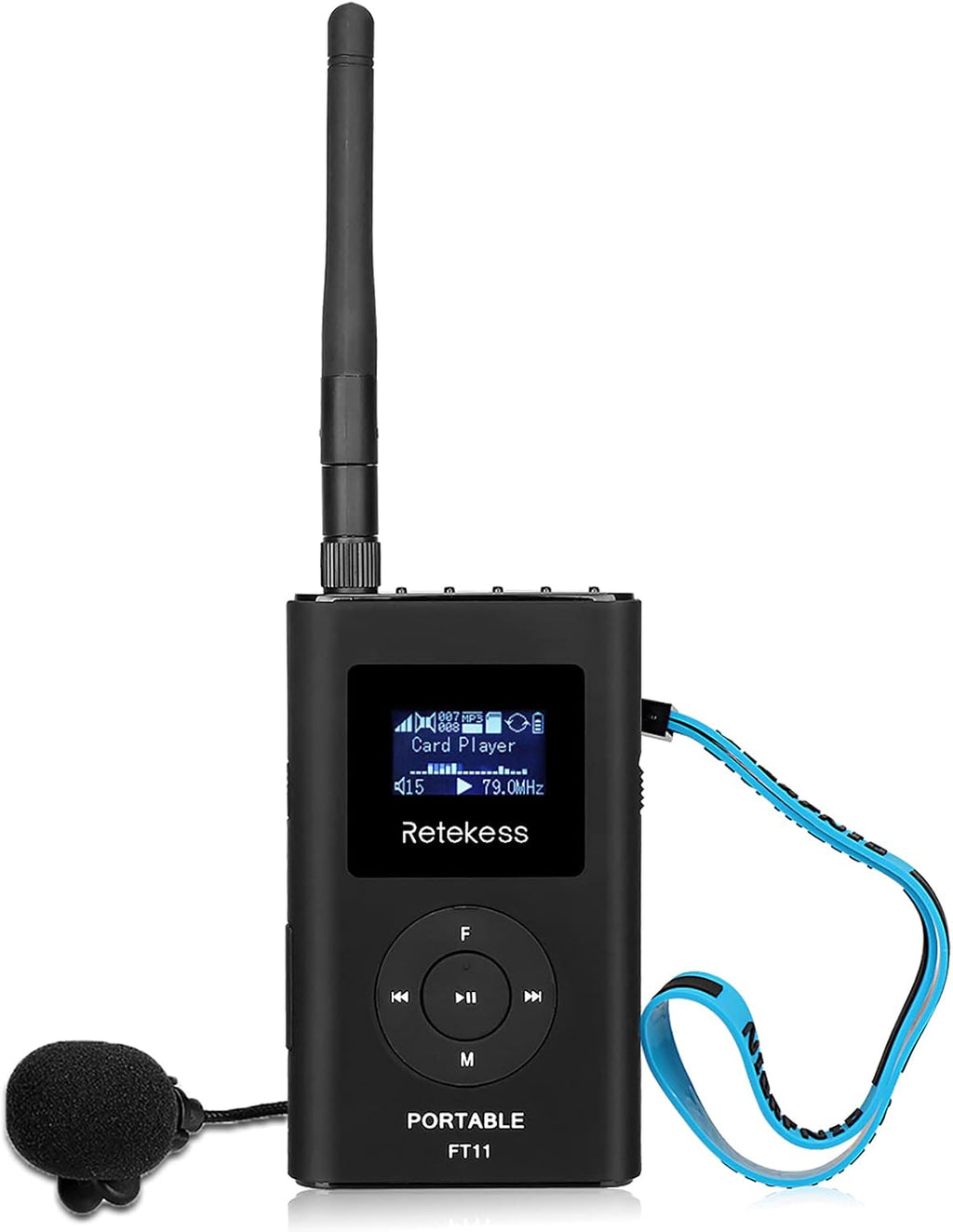 FM Transmitter with Microphone and Antenna P666