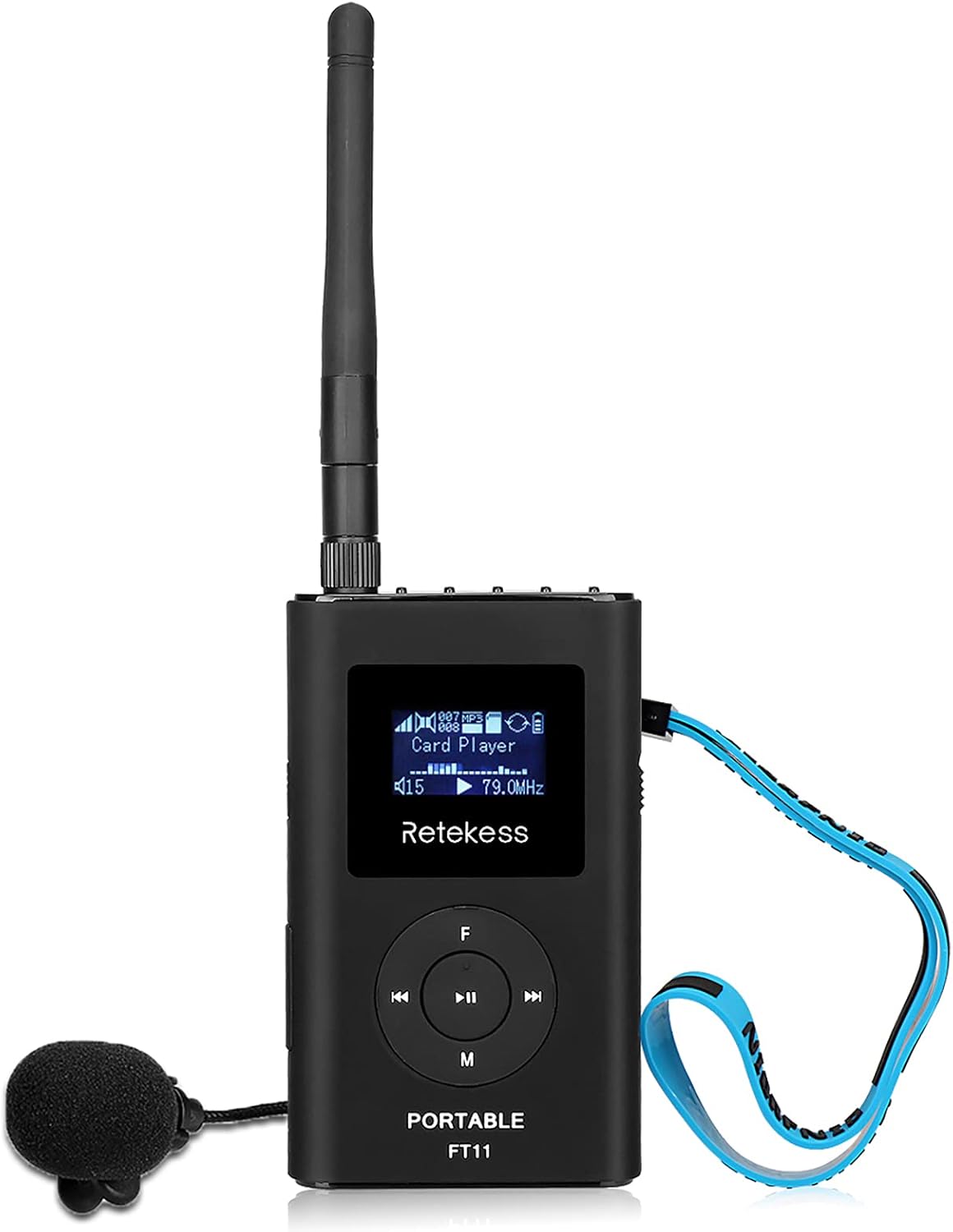 FM Transmitter with Microphone and Antenna P666