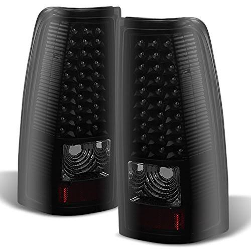 Black Smoked LED Tail Lights Pair I45026