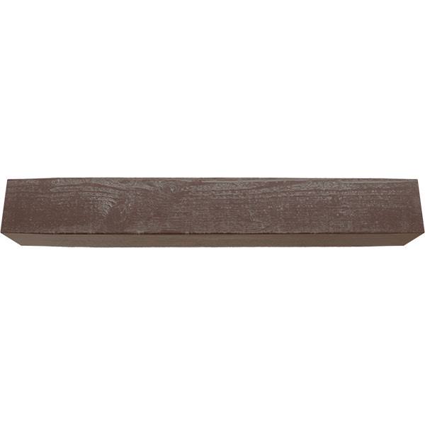Rough Sawn Faux Wood Fireplace Mantel, Aged Pecan V645