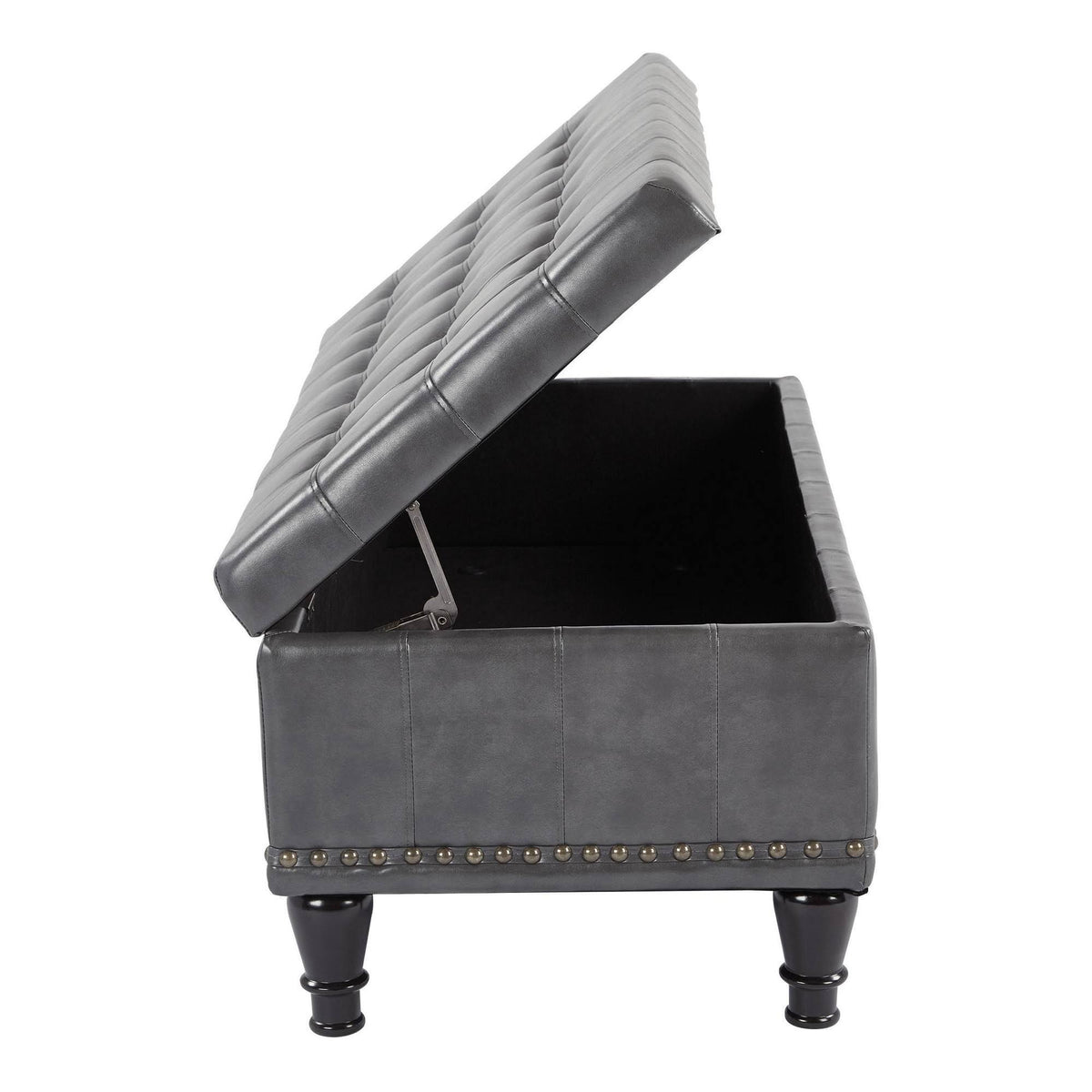 Grey Storage Ottoman I904060