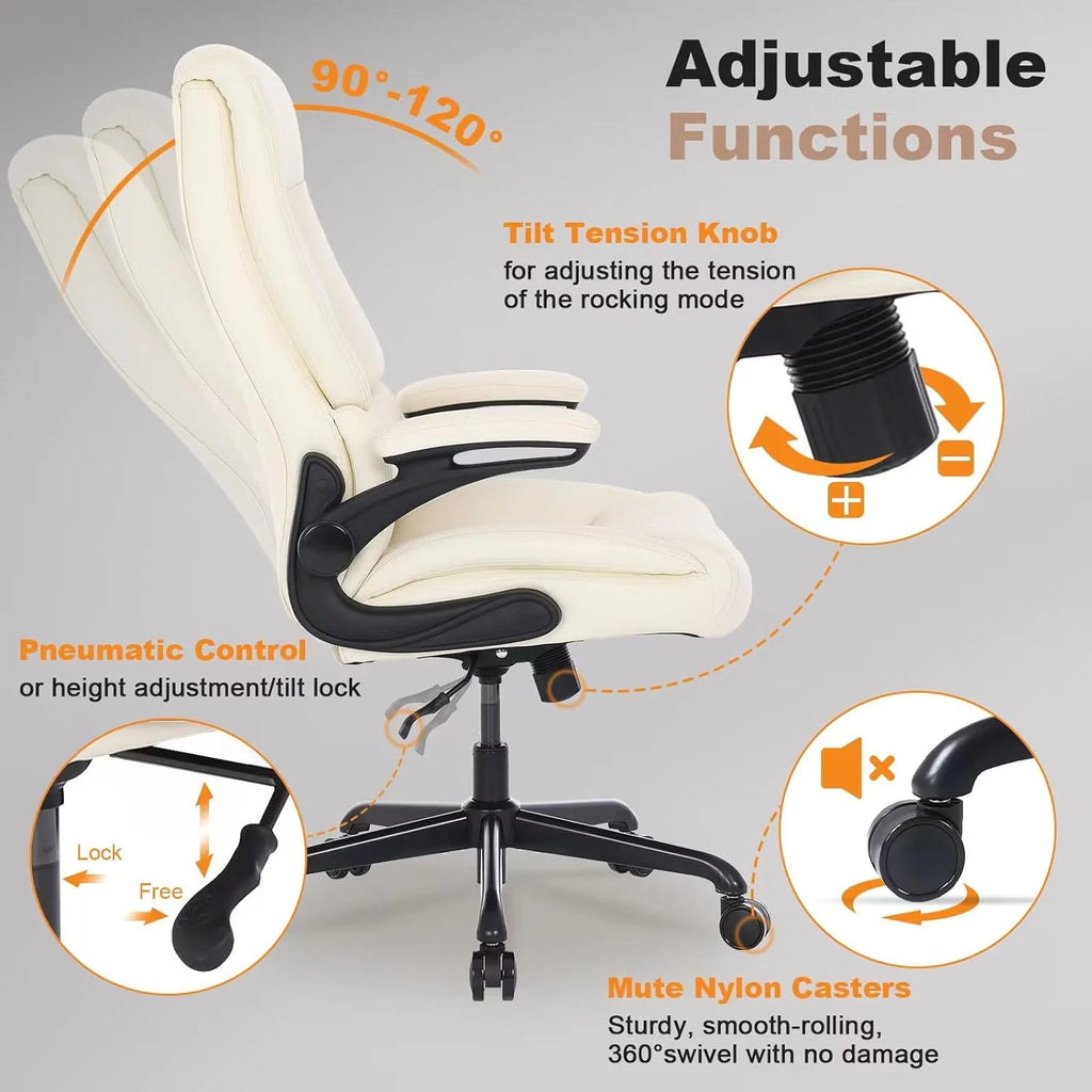 Black Big and Tall Ergonomic Office Chair with Lumbar Support S679