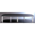 Additional 7inch H Shelf for AR Series 3 Shelf TV/AV Stand with Casters, Cherry Shelf with Black Poles Q53674
