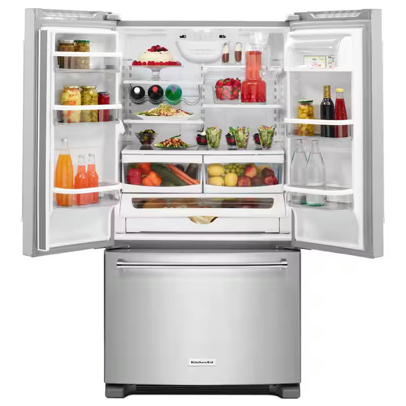25.2 cu. ft. French Door Refrigerator in Stainless Steel W114