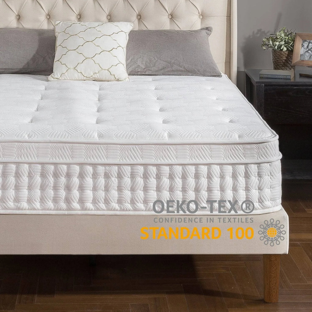 13 in. Medium Euro Top Pocket Spring California King Hybrid Mattress O33328