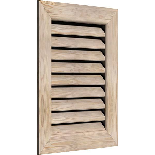 18-in W x 28-in H Vertical Gable Vent Unfinished Smooth Pine C12041