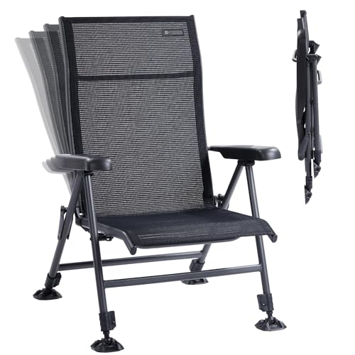 Folding Camping Chair 350 LBS Breathable Mesh Aluminum Frame A234