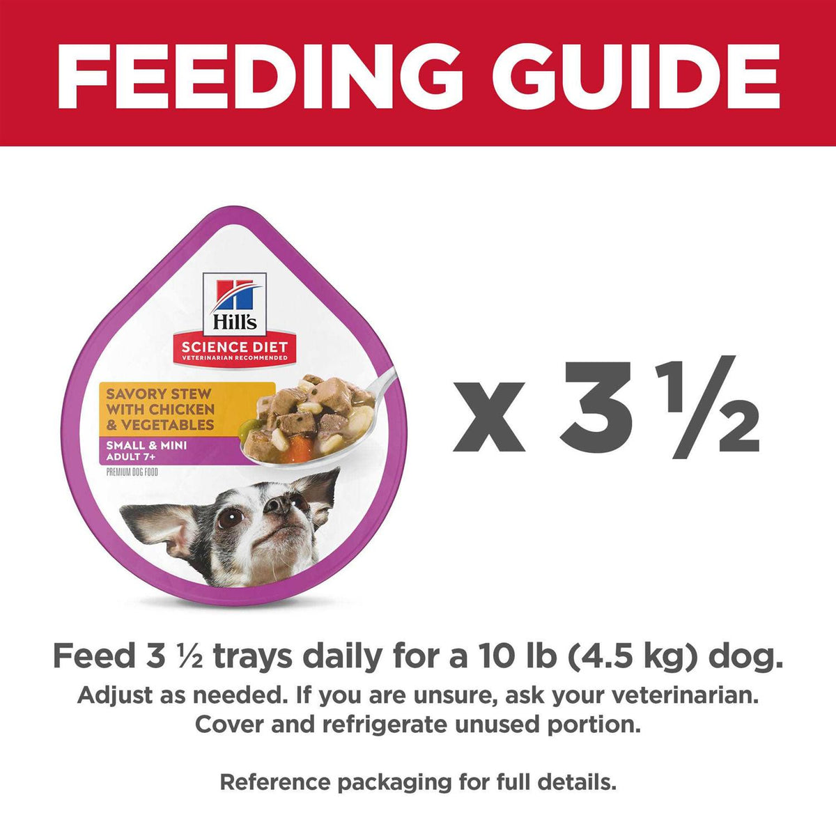 Adult 7+ Small Breed Chicken Stew Dog Food E88330