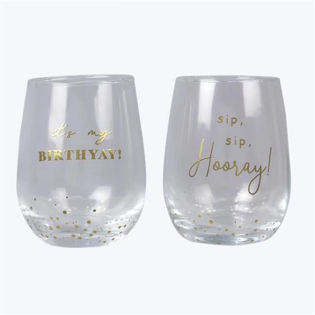 Birthday Wine Glass 2 Assorted Color U706