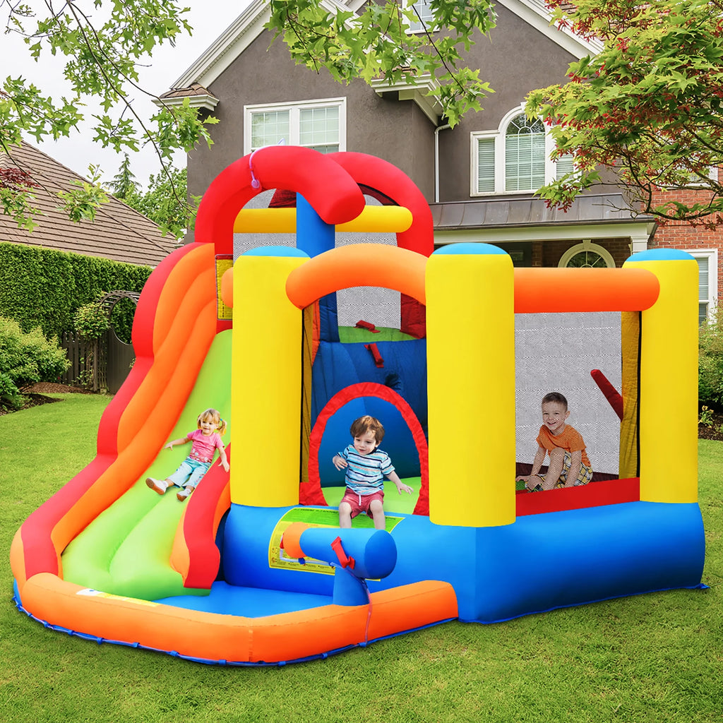 Inflatable Bounce House Water Slide with Splash Pool G2465