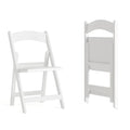 Black Stackable Folding Chairs Set of 4 Y648