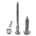 Hex Lag Screw Low Carbon Steel Hot Dip Galvanized Pk 500 Z4268