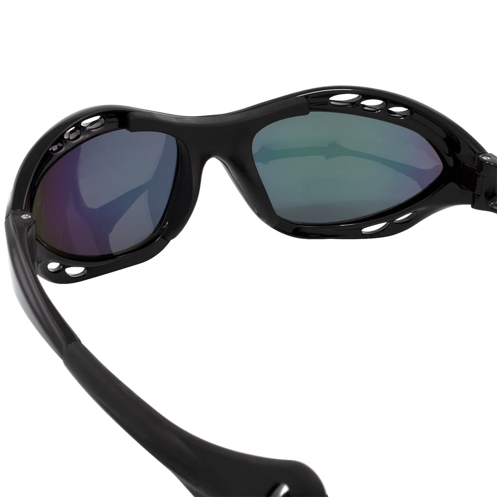 Black Padded Polarized Sunglasses with Strap K301162