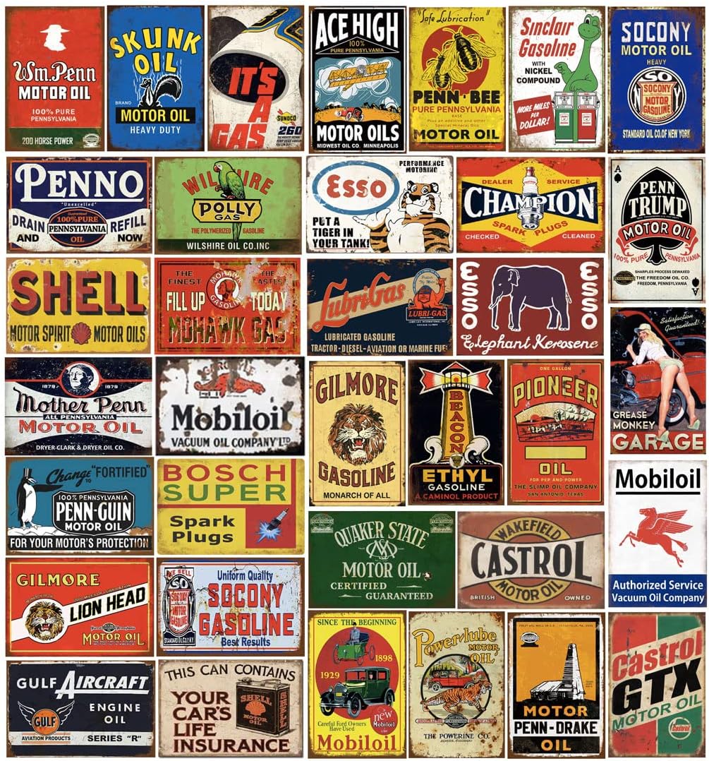 8x12 Inch Retro Metal Tin Sign Pack S53021