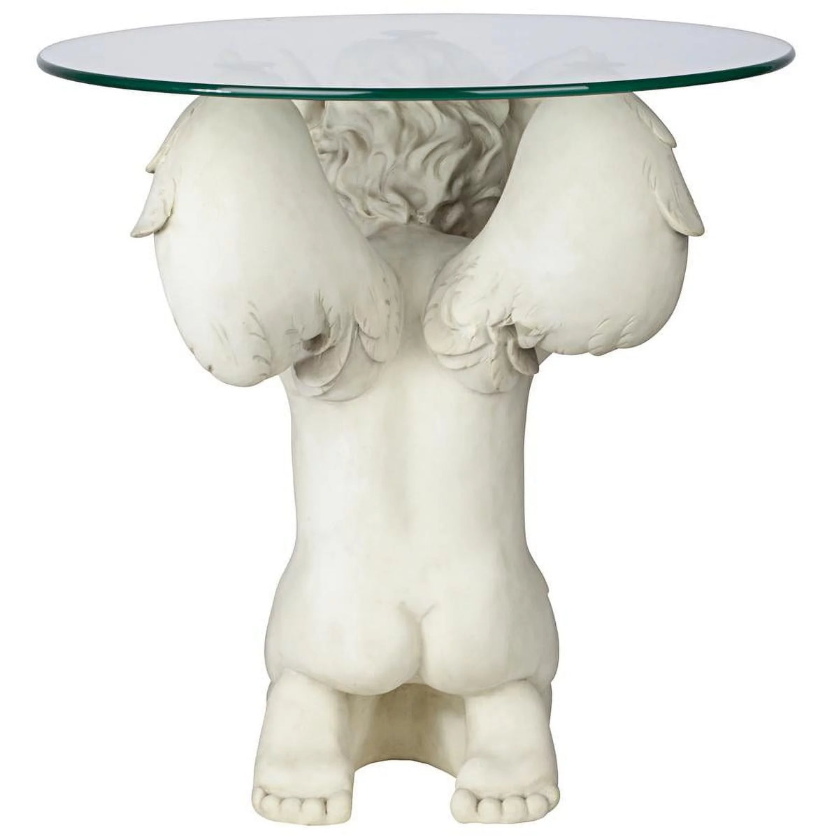Glass-Topped Sculptural Table G991