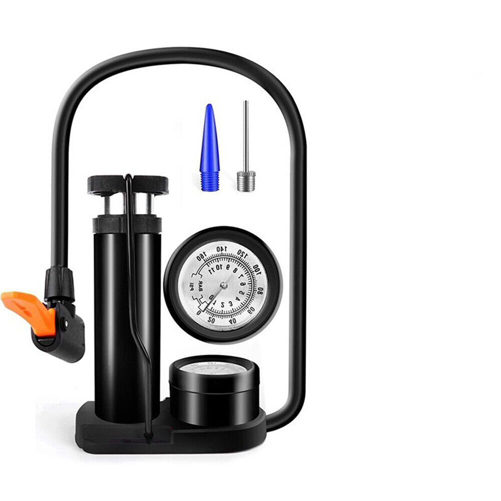 Mini Portable Bicycle Foot Pump with Pressure Gauge J77279
