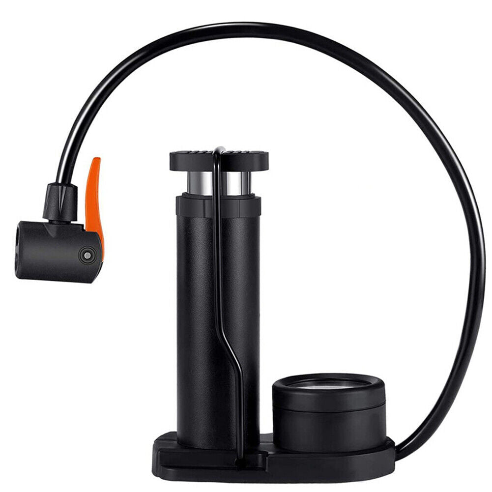 Mini Portable Bicycle Foot Pump with Pressure Gauge J77279