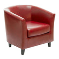 Red Leather Club Chair X585