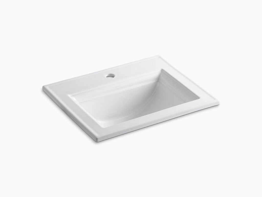 Thunder Grey Drop-In Bathroom Sink with Single Faucet Hole N845194