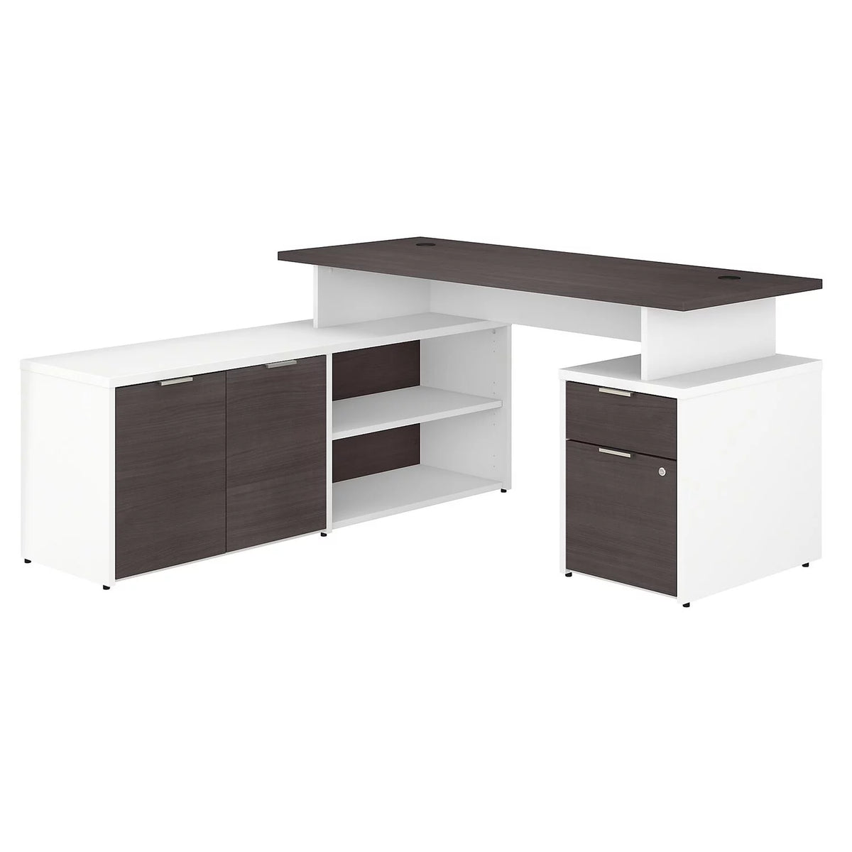 60W L Shaped Desk with Drawers S172622