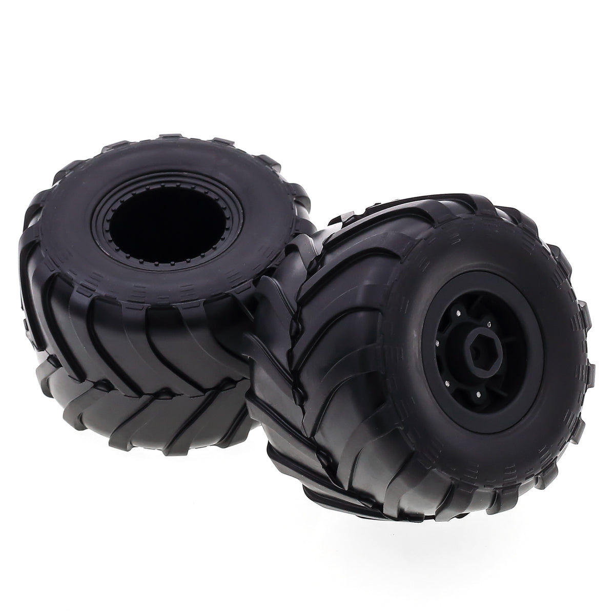 Black Rubber Car Tires 4PCS 72*49mm H302
