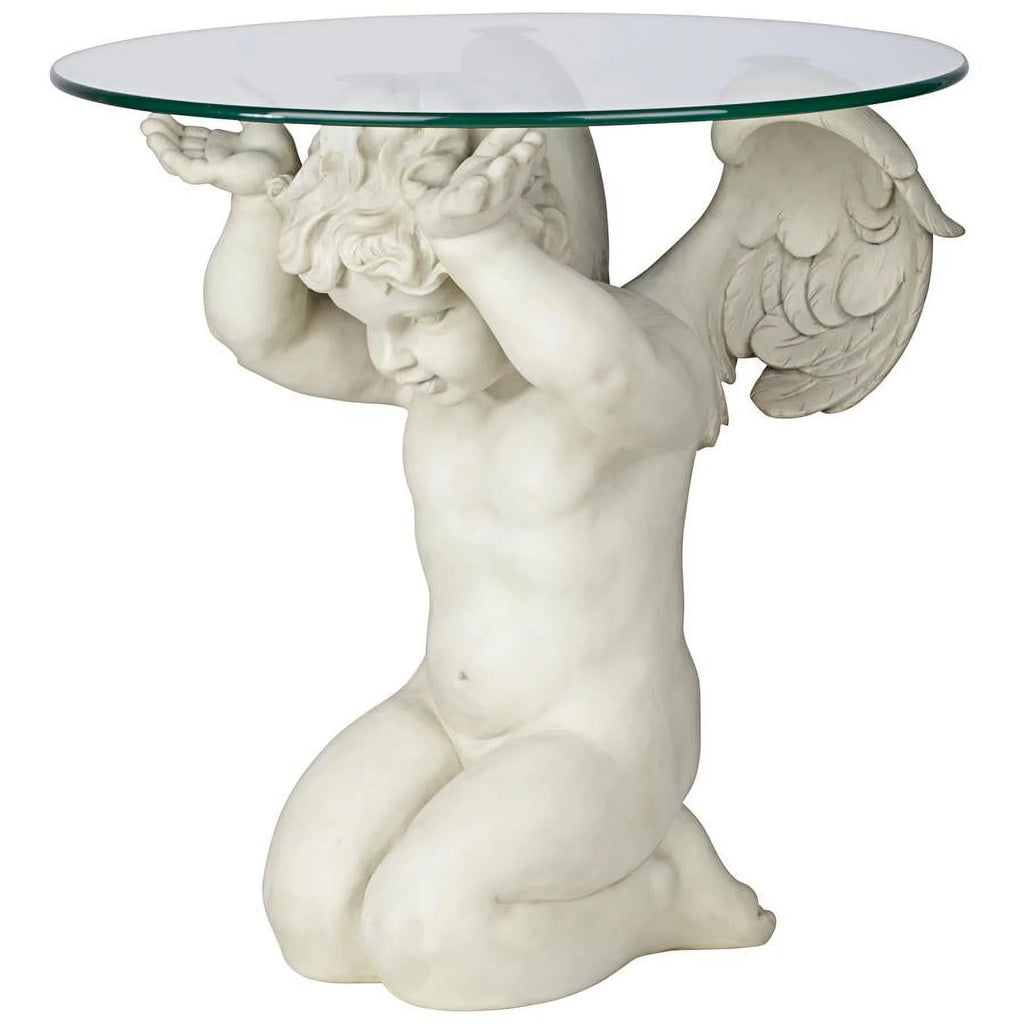 Glass-Topped Sculptural Table G991
