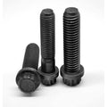 1/4-28 x 7/8 Fine Thread 12-Point Flange Screw Alloy Steel Thermal Black Oxide Pk 100 Y2602