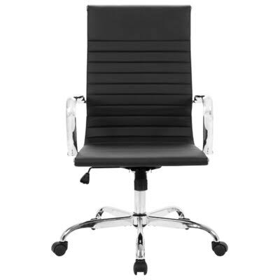 Black PU Leather High Back Office Chair J958