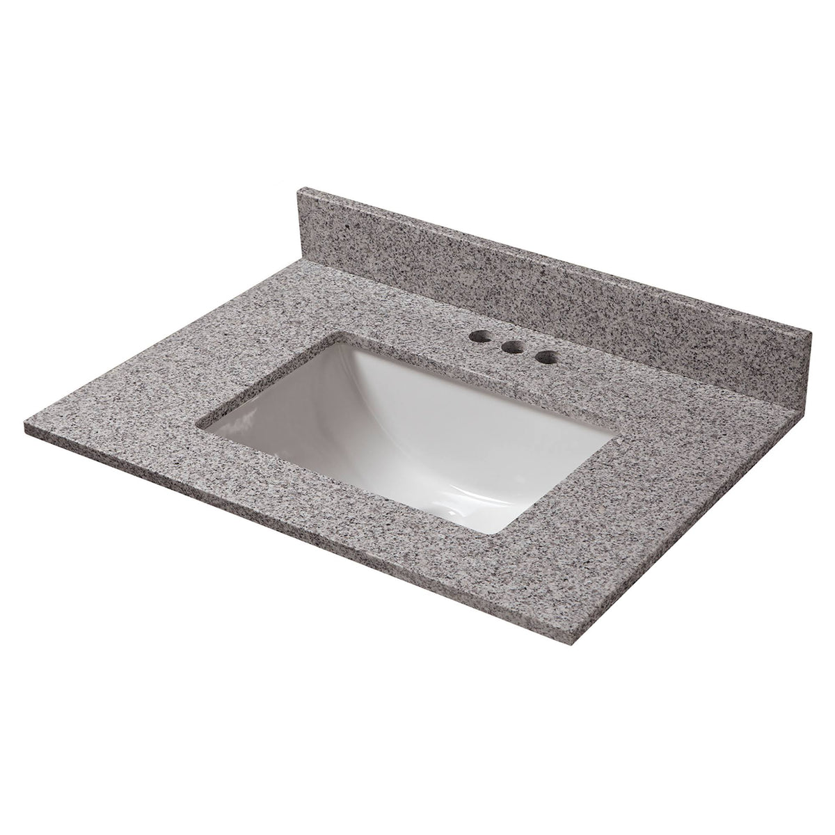 Granite Vanity Top with Trough Bowl and Faucet Spread I973847