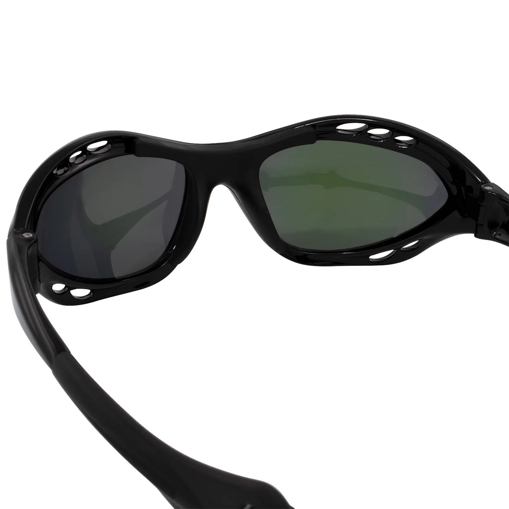 Black Padded Polarized Sunglasses with Strap K301162