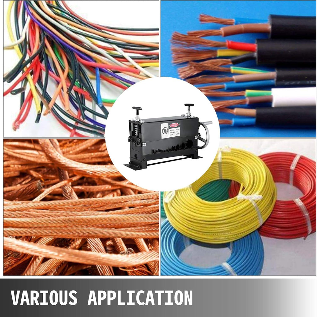 Manual Hand Cranked Wire Stripping Machine 1.5mm-20mm 10 Channels W825
