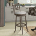 Antique Gray Swivel Bar Stool I919