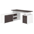 60W L Shaped Desk with Drawers S172622