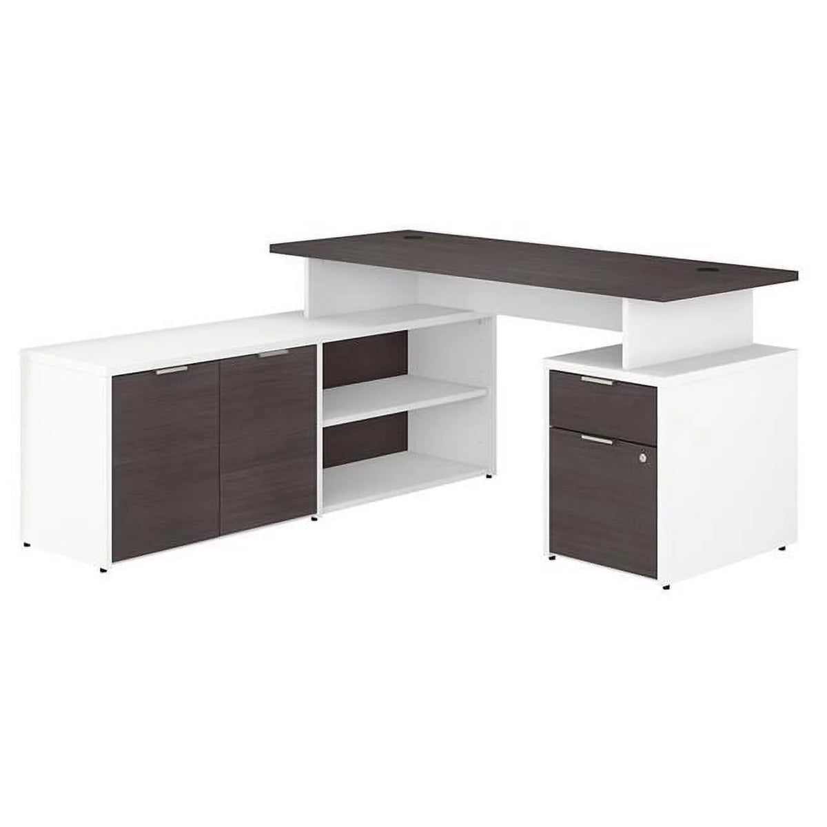 60W L Shaped Desk with Drawers S172622