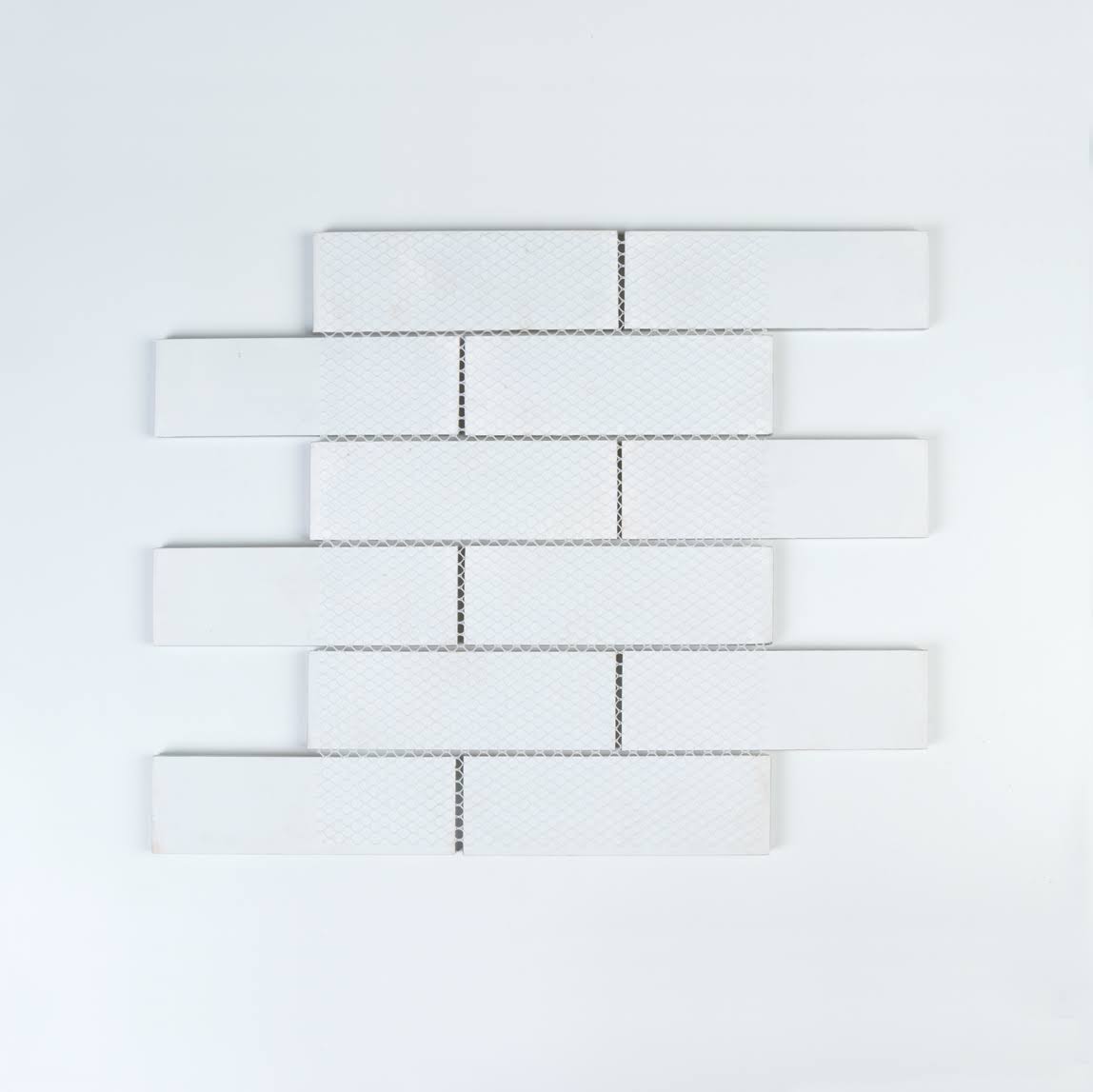 Moonlight Gray Glass Mosaic Subway Tile, 5 Square Feet per Carton H41675