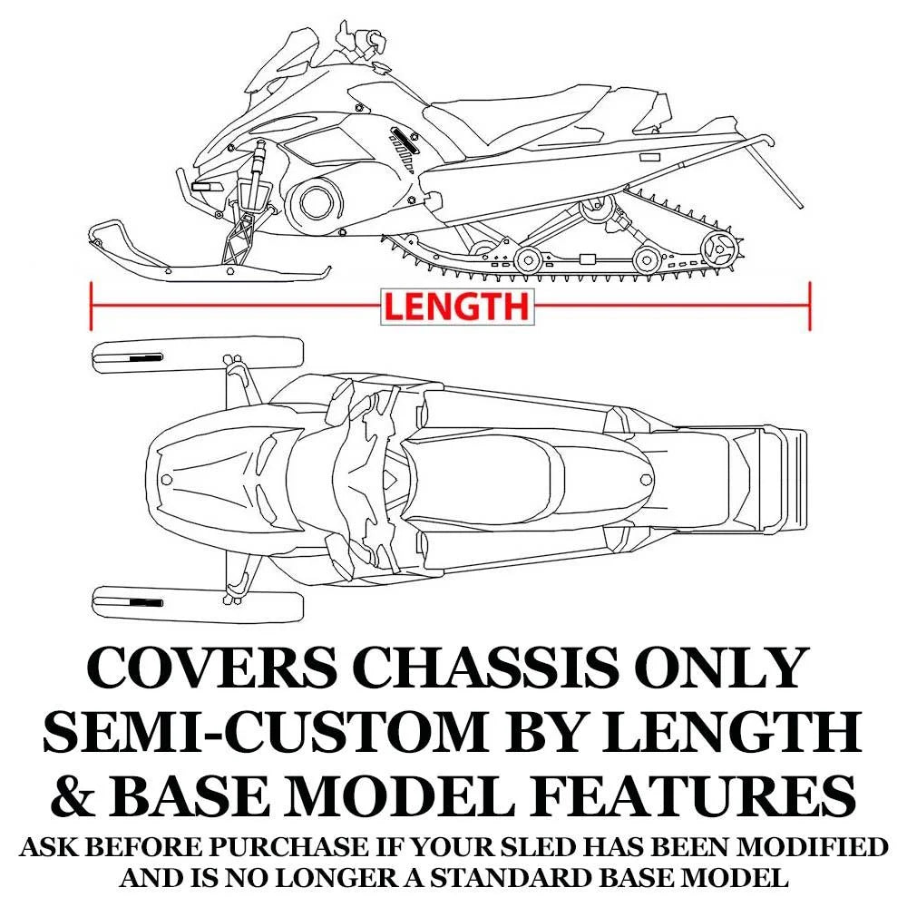 Trailerable 600 Denier Snowmobile Cover U66542