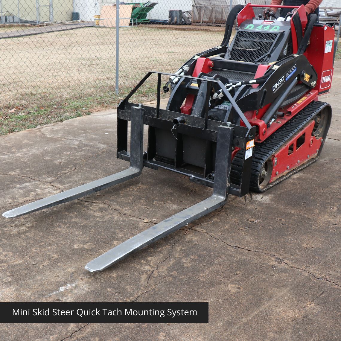 Mini Skid Steer Pallet Fork Attachment, 48" Fork Blades, 4,000 LB L8663