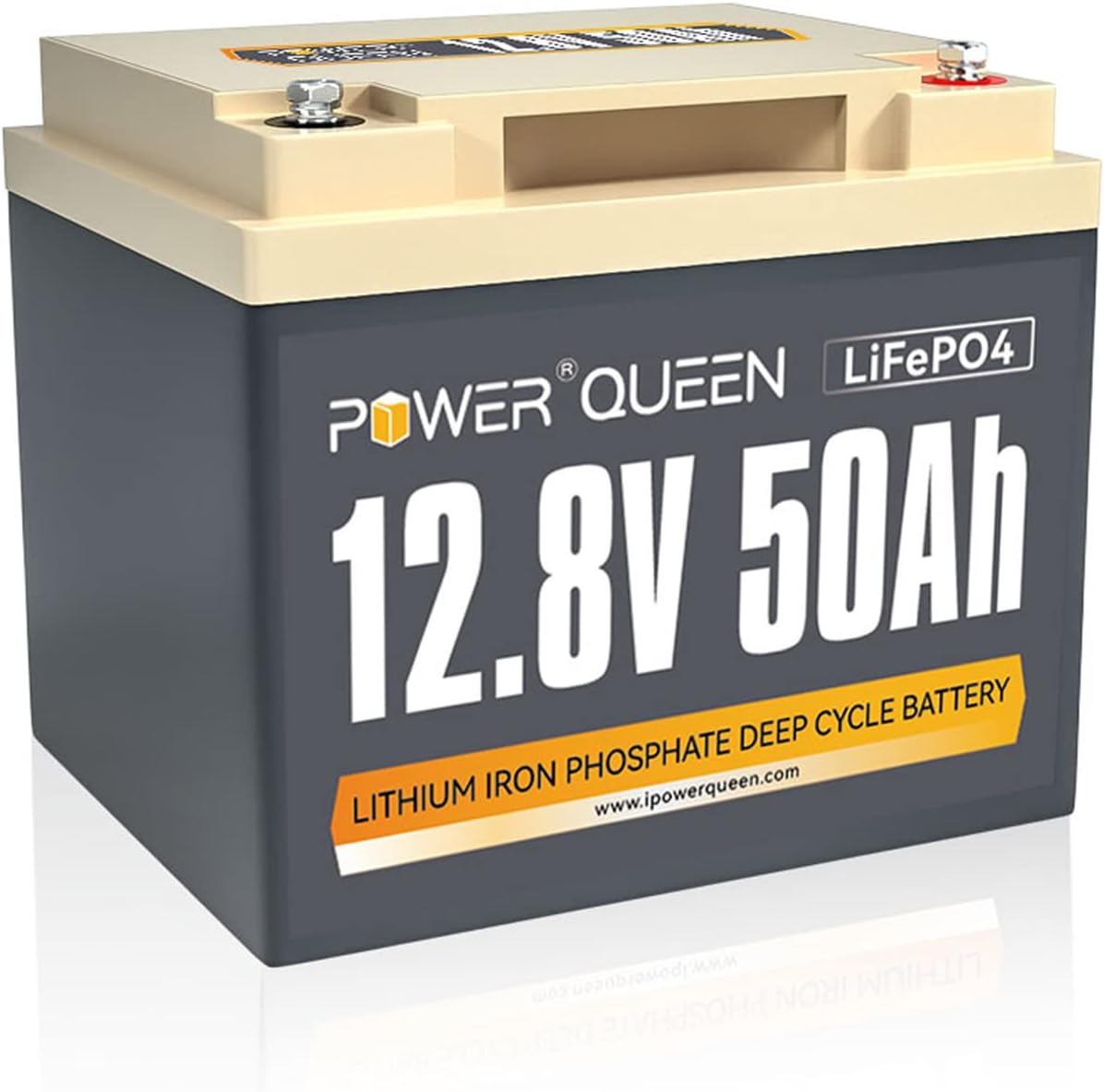 12.8V 50Ah LiFePO4 Battery, 640Wh Lithium Battery H164