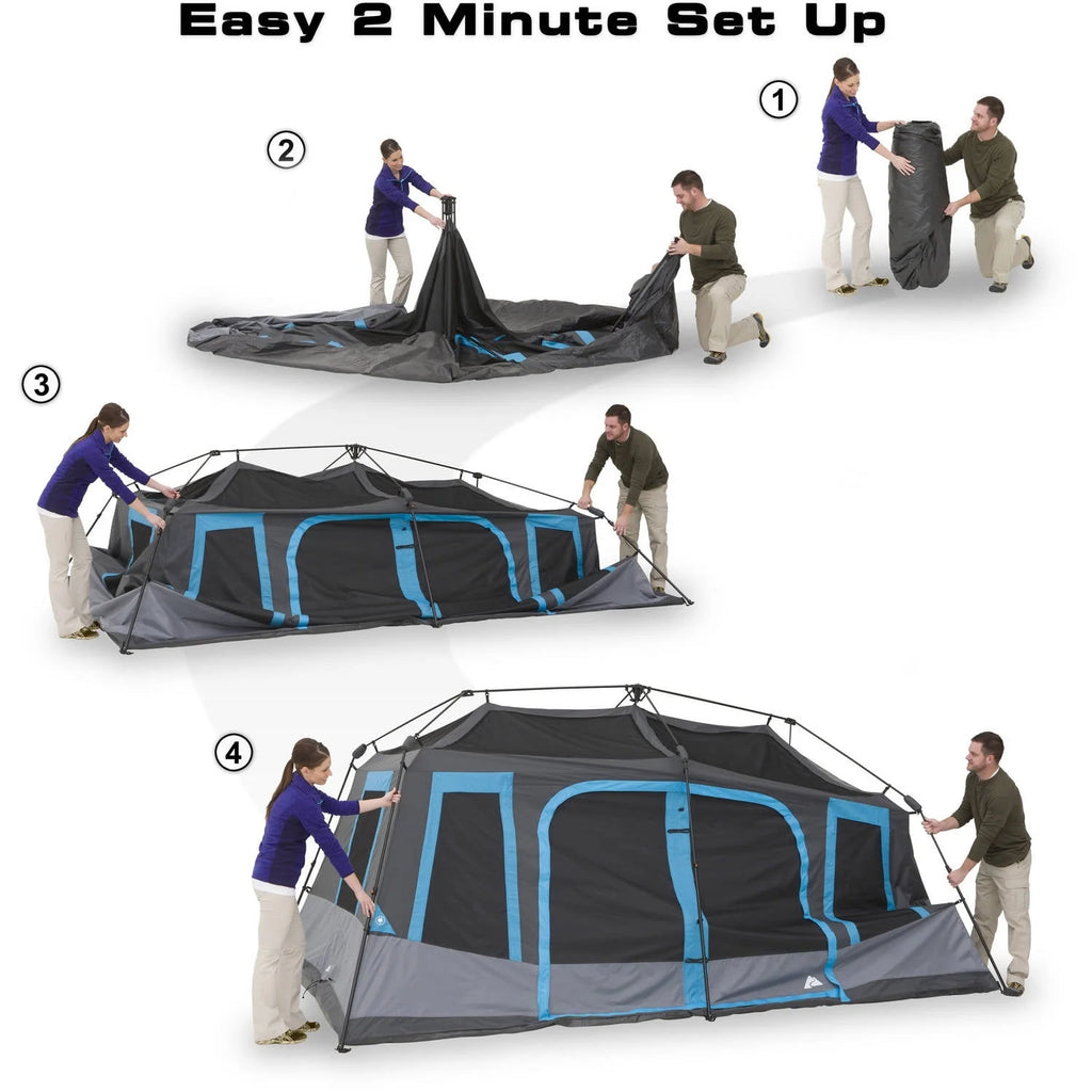 14'x10' 10-Person Dark Rest Instant Cabin Tent F462