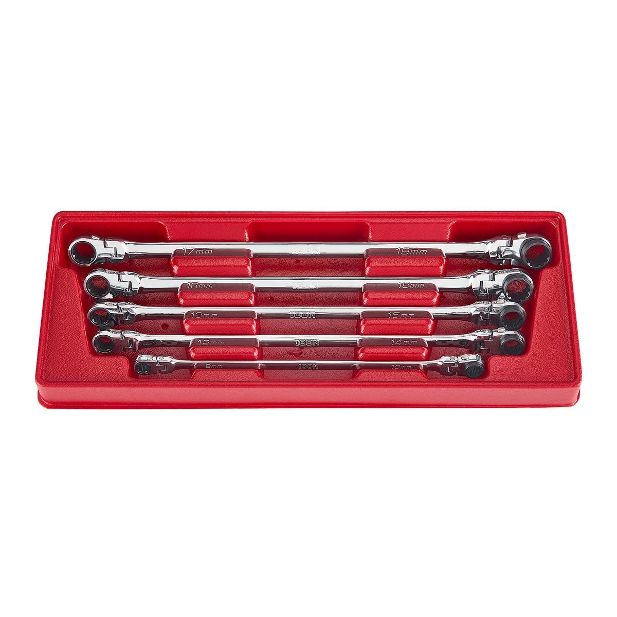 Extra Long Double Box Flex Ratcheting Wrench Set, 5-Piece S260250