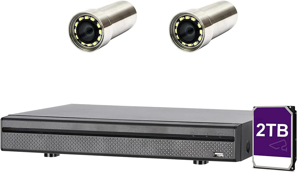 Modular Underwater Camera Kit with Compact Size, 1 Main Unit and 2 Sensor Units T413